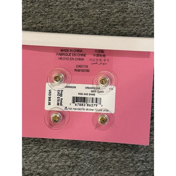 NWT Kate Spade 2 Pairs of Rise and Shine Studs - Picture 4 of 5